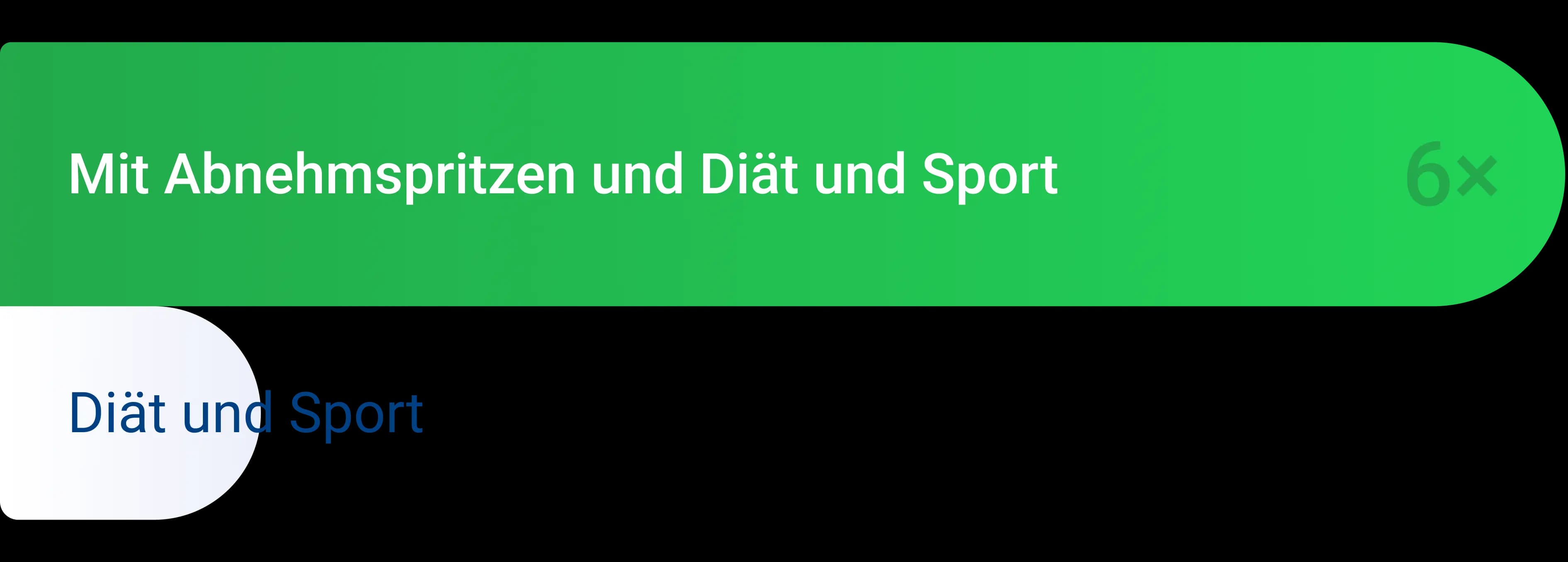 Graphik zum durchschnittlichen Gewichtsverlust in einem Jahr: Mounjaro liegt bei 6 mal mehr als nur Diät und Sport
